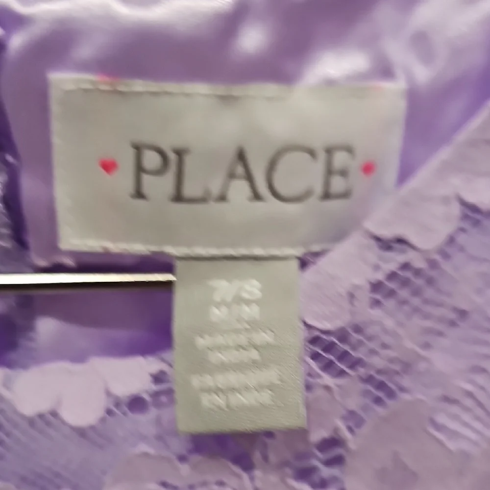 The Children's Place Purple Sheath Dress Sleeveless Crew Neck - Picture 4 of 6